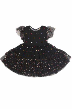 Flared dress with a heart motif, zdjęcie 2 Flared dress with a heart motif od Stella McCartney Kids